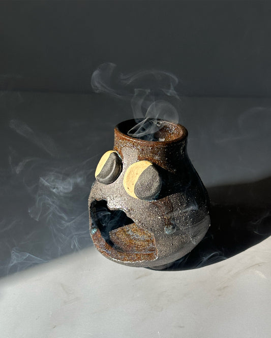 Scared Little Dude Incense Holder